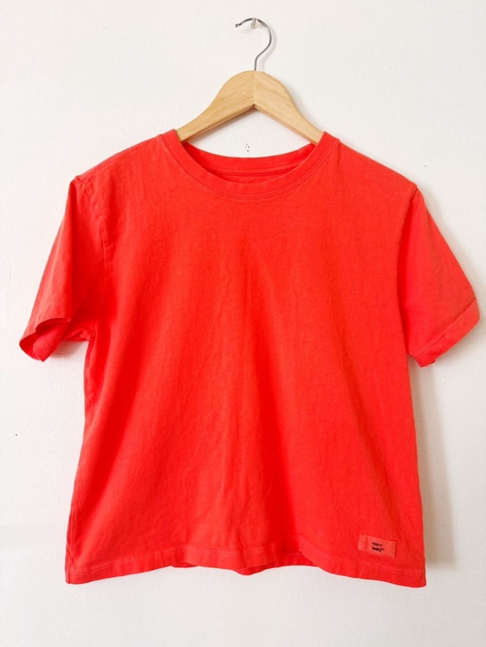 Life is good Short Sleeve Crewneck Tee - Bright Coral XS